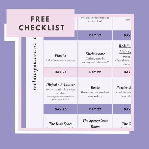 FREE Printable Decluttering Checklist